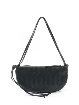 Bottega Veneta 2012-2025 Small Lambskin Intrecciato Gemelli Double Pouch shoulder bag - unisex - Lambskin - One Size - Black