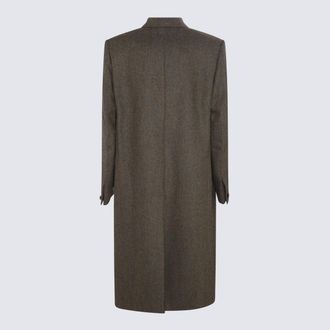 Givenchy Mens Coats Khaki _wo