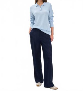 Rag & Bone Adeline Cashmere Polo In Blue