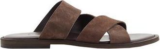 8 by YOOX SUEDE LEATHER MULTI-STRAP SANDAL
