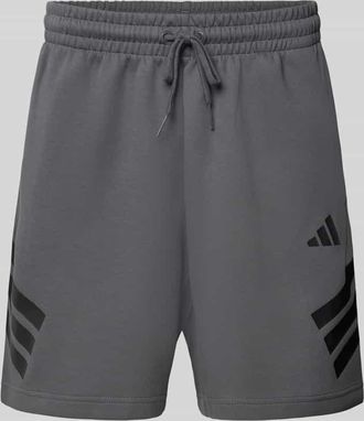 adidas Regular Fit Sweatshorts mit Baumwoll-Anteil in Anthrazit, Gr&ouml;&szlig;e XXL