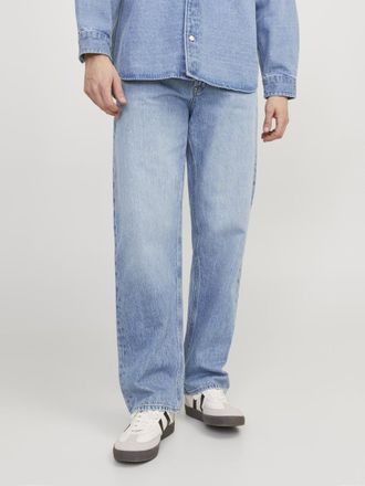 Jack & Jones Loose-fit-Jeans JACK & JONES JJIEDDIE JJORIGINAL MF 710, Herren, Gr. 28, L&auml;nge 32, blau (blau denim), Denim/Jeans, Obermaterial: 100% Baumwolle, Abrie
