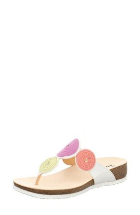 Think Julia Circles Flip Flop in Bianco/Kombi at Nordstrom, Size 6-6.5Us