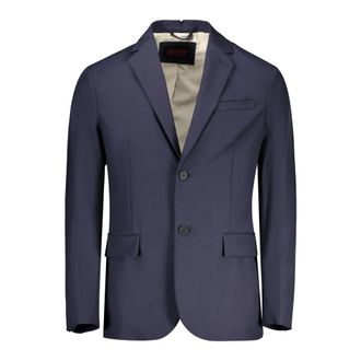 Guess Blazers, male, Blue, S, Classic Long Sleeve Jacket
