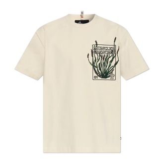 Moncler T-Shirts, male, Beige, Size: 2XL Day-Namic T-shirt