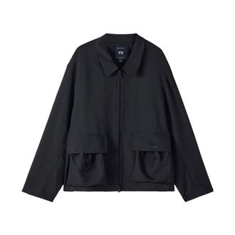 Yohji Yamamoto Sport Uniform Jas - Heren - Zomerjassen - Zwart - M - Polyester - Jassen