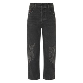 Diesel Straight Jeans, female, Black, Size: W26 Aryel Straight Jeans
