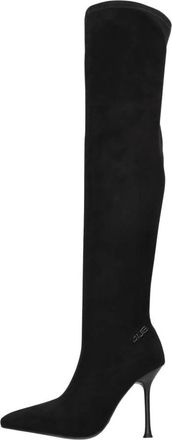 Cesare Paciotti Schoenen, Dames, Zwart, 39 EU, Leer, 4K2527 Over-knee Boot