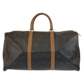 Dior Pre-owned Weekend Bags, unisex, Brown, Size: ONE SIZE Pre-owned Vintage Plastic Weekend Bag