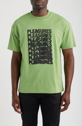 Pleasures Immolate Graphic T-Shirt in Sage at Nordstrom, Size Xx-Large