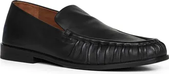 Mars&egrave;ll Mens Black Soft Smooth Leather Loafers Calf