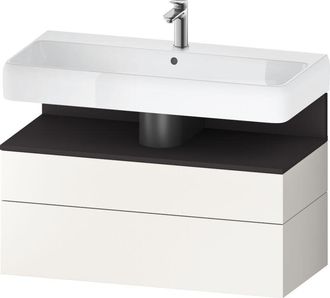 Duravit Duravit - Qatego Mueble Bajo Lavabo, 1 Extra&iacute;ble Y 1 Caj&oacute;n