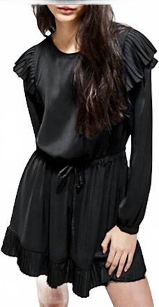 The Kooples Ruffle Day Dress In Black