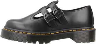 Dr. Martens Klassieke Leren Laarzen - Dames - Platte Schoenen - Zwart - 40 EU - Schoenen