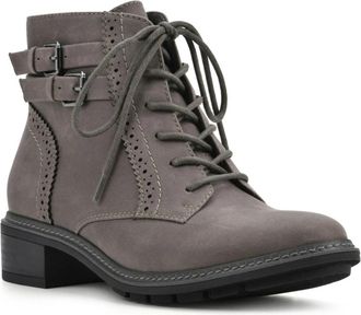 White Mountain Womens Cliffs by White Mountain Elibeth Boots Charcoal Ankle Bootie ZAP2177