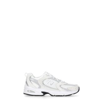 New Balance Sneakers, male, White, 10 UK, White Tech Fabric Trainers Round Toe