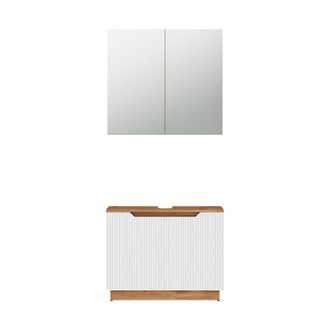 Vicco Conjunto De Muebles De Ba&ntilde;o Lotta, Blanco, 2 Piezas, Vicco