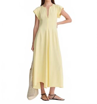 Apiece Apart Gisa Zip Dress In Double Cream