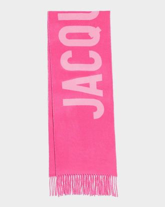 Jacquemus Jacquard Logo Wool Scarf