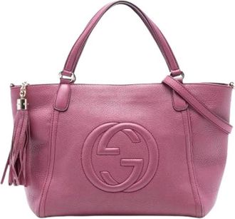 Gucci Pre-owned Soho Handtas - Dames - Vintage Handtas - Paars - ONE Size - Leer - Vintage