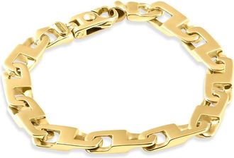Pompeii3 Mens 14k Gold (45gram) or Platinum (73gram) 8.5mm Link Bracelet 9