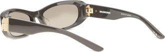 Balenciaga Mens Sunglasses Cosmo Rectangle Dark Chocolate Brown Acetate