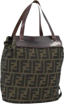 Fendi Pre-owned Vintage Tote Bag - Dames - Vintage Shopper - Bruin - ONE Size - Leer - Vintage