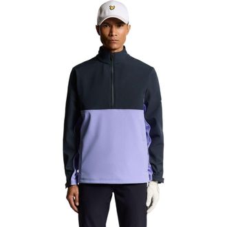 Lyle & Scott Golf Half Zip Windjammer Jacket in Moonlight/Dark Navy at Nordstrom, Size Xx-Large