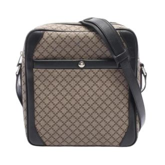 Gucci Pre-owned Diamante Coated Canvas Shoulder Bag - Heren - Vintage Schoudertas - Beige - ONE Size - Leer - Vintage