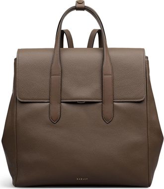 Radley London Mayfair Lane Pebbled Leather Backpack in Coffee at Nordstrom Rack, Size Medium