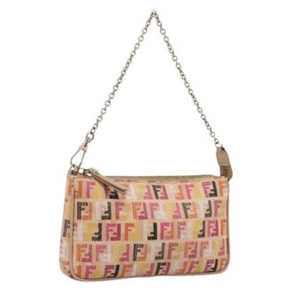 Fendi Pre-owned Vintage Zucchino Accessory Pouch - Dames - Pre-owned - Veelkleurig - Maat: ONE Size Leer