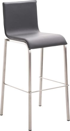 Clp Taburete Avola Con Base De Acero Inoxidable Gris