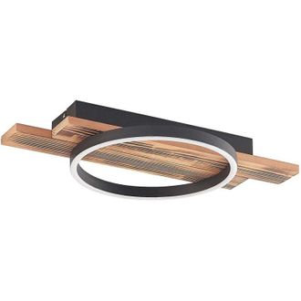 Lindby Led Sentoa in Ocra da Legno - Lindby
