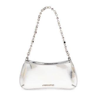 Jacquemus Shoulder Bags, female, Gray, Size: ONE SIZE Small Bisou Shoulder Bag