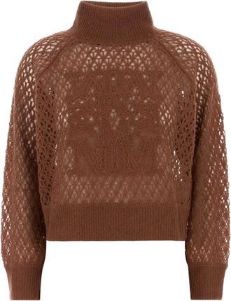 Max Mara Faglia Turtleneck - Dames - Coltruien - Bruin - XS - Truien & Vesten