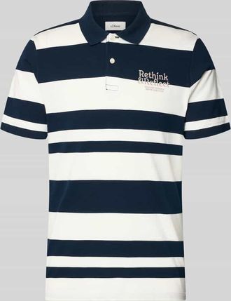 s.Oliver Red Label Regular Fit Poloshirt aus reiner Baumwolle in Marine, Gr&ouml;&szlig;e 3XL