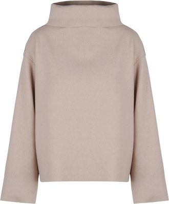 Ni&ugrave; Maglia Cappetta - Dames - Truien - Beige - Maat: XS Wol