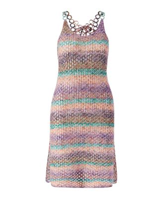 Chloé Woll-Minikleid Violett/Multi