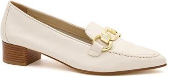 Amalfi By Rangoni Amarone Pointed Toe Bit Loafer Pump in Off White Vaport at Nordstrom, Size 9.5