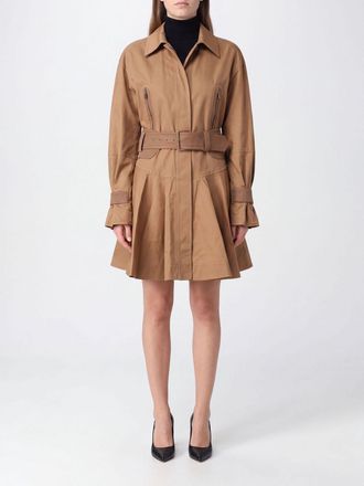 Zimmermann Asymmetric Cotton Denim Mini Dress with Draped Detailing