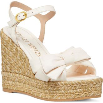 Stuart Weitzman Sofia Espadrille Wedge in Seashell at Nordstrom Rack, Size 9.5