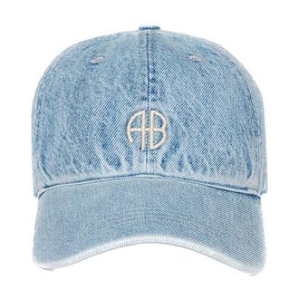Anine Bing Bleached Blue Denim Cap - female - Anine Bing - Hats & Caps - Blue - ONE SIZE - Accessories
