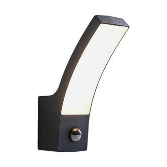 Lindby Lindby - L&aacute;mpara De Pared Exterior ilvita En Negro Aluminio