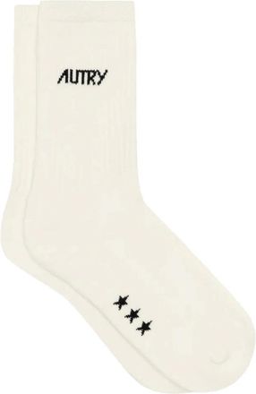Autry Calcetines con logo en jacquard - Underwear - Hombre - Blanco - M