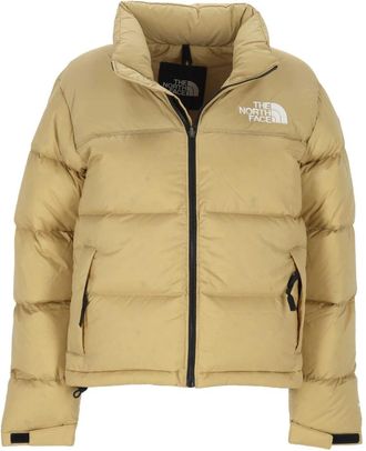 The North Face 1996 Retro Nuptse Jacket - Heren - Ski Jassen - Beige - XS - Leer - Fitness