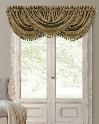 Elrene Antonia Waterfall Tassel Window Valance Curtain