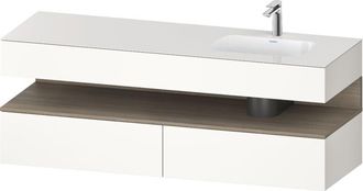 Duravit Qatego Lavabo Encastrado Con Base De Lavabo Consola, - Duravit