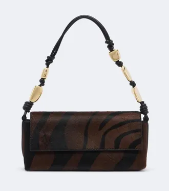 SIMKHAI Piedra printed calf hair shoulder bag