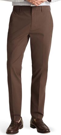 Bonobos Weekday Warrior Slim Fit Glen Check Dress Pants in Tuesday Brown Glen Check at Nordstrom, Size 34 X 32