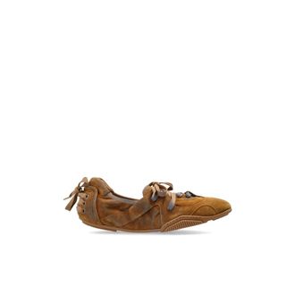 Acne Studios Sneakers, female, Brown, Size: 9 US Lace-up Suede Shoes
